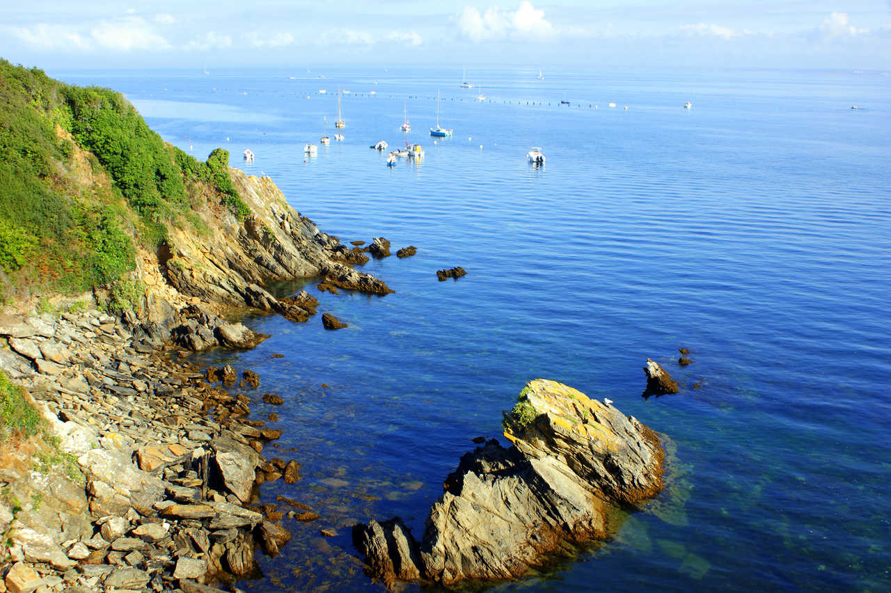 La côte sauvage de l'île de Groix, Cornouaille, Bretagne