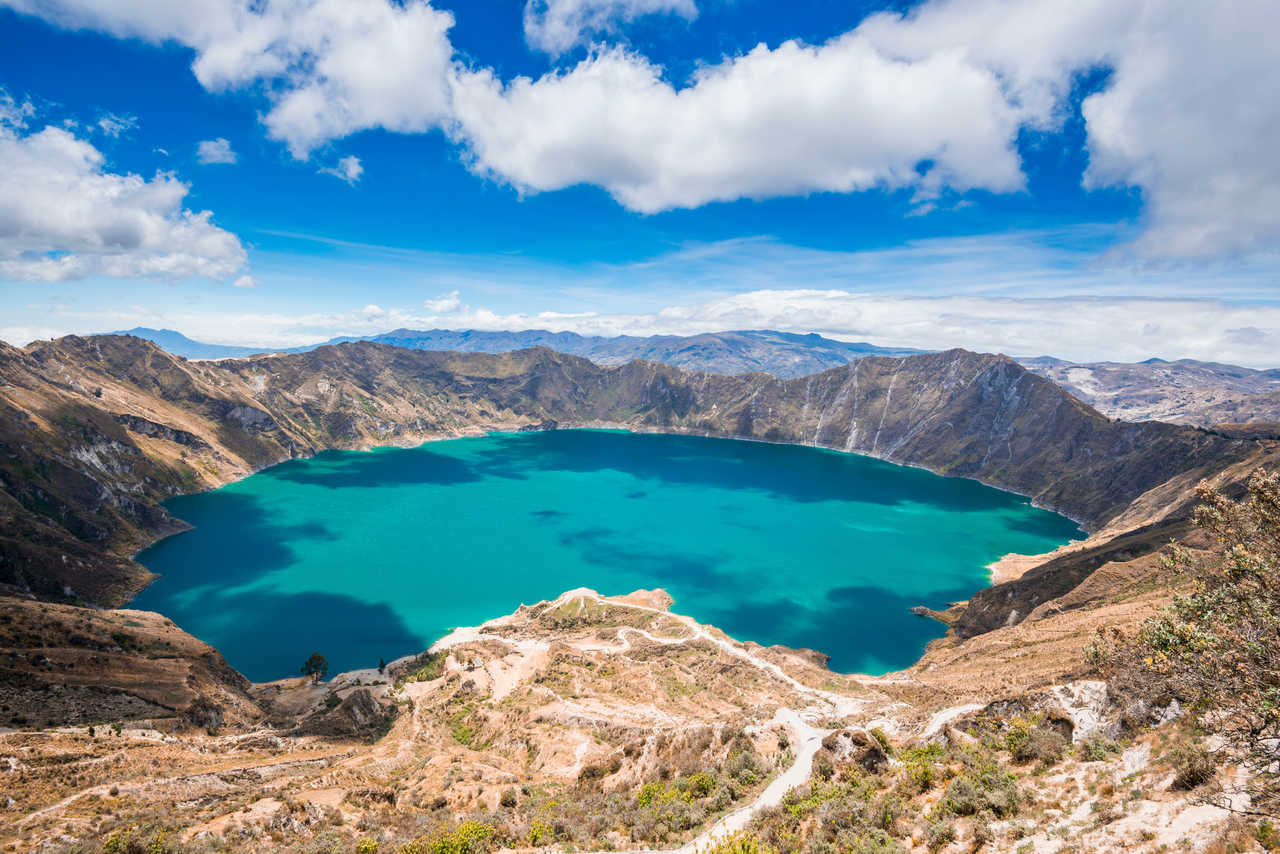 La lagune de Quilotoa en Equateur