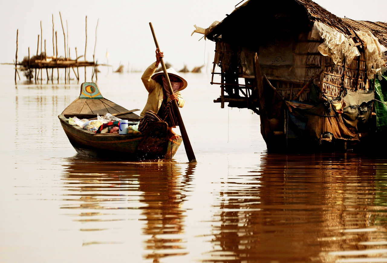 Lac Tonlé Sap au Cambodge