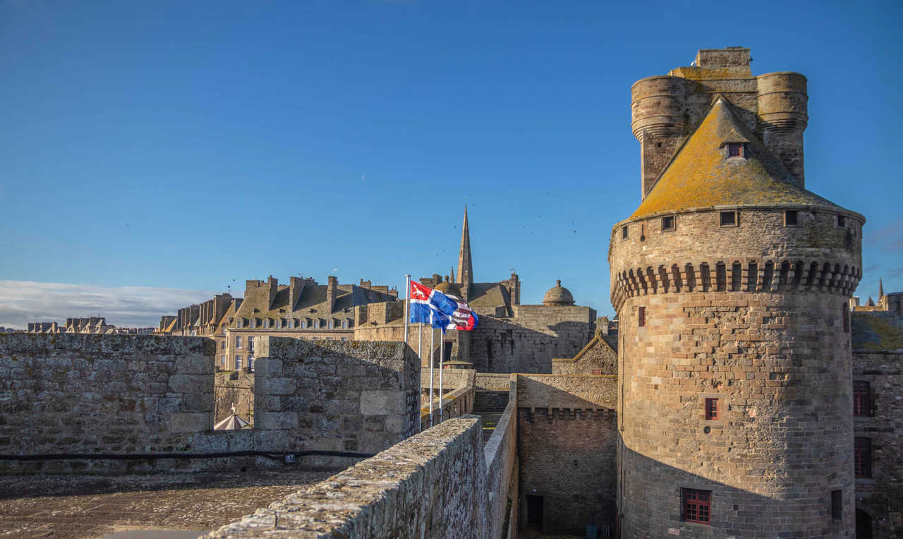 le donjon de Saint-Malo, Côte d'Emeraude, Bretagne