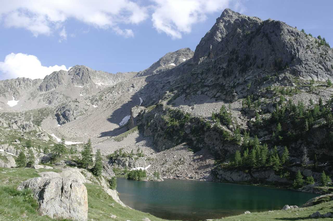 Le lac de Detrecolpas, dans le Mercantour, Alpes