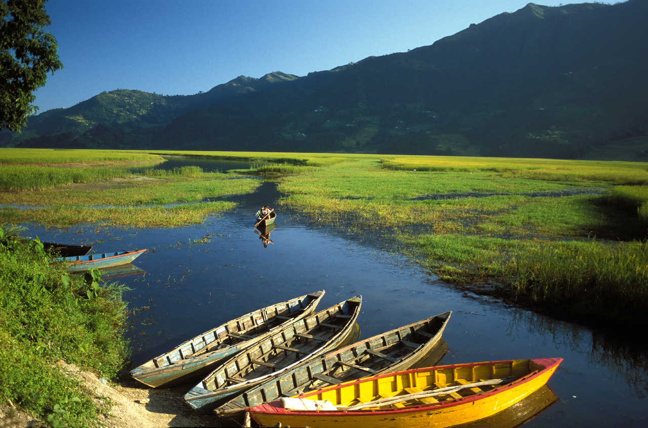 Le lac Phewa, près de Pokhara
