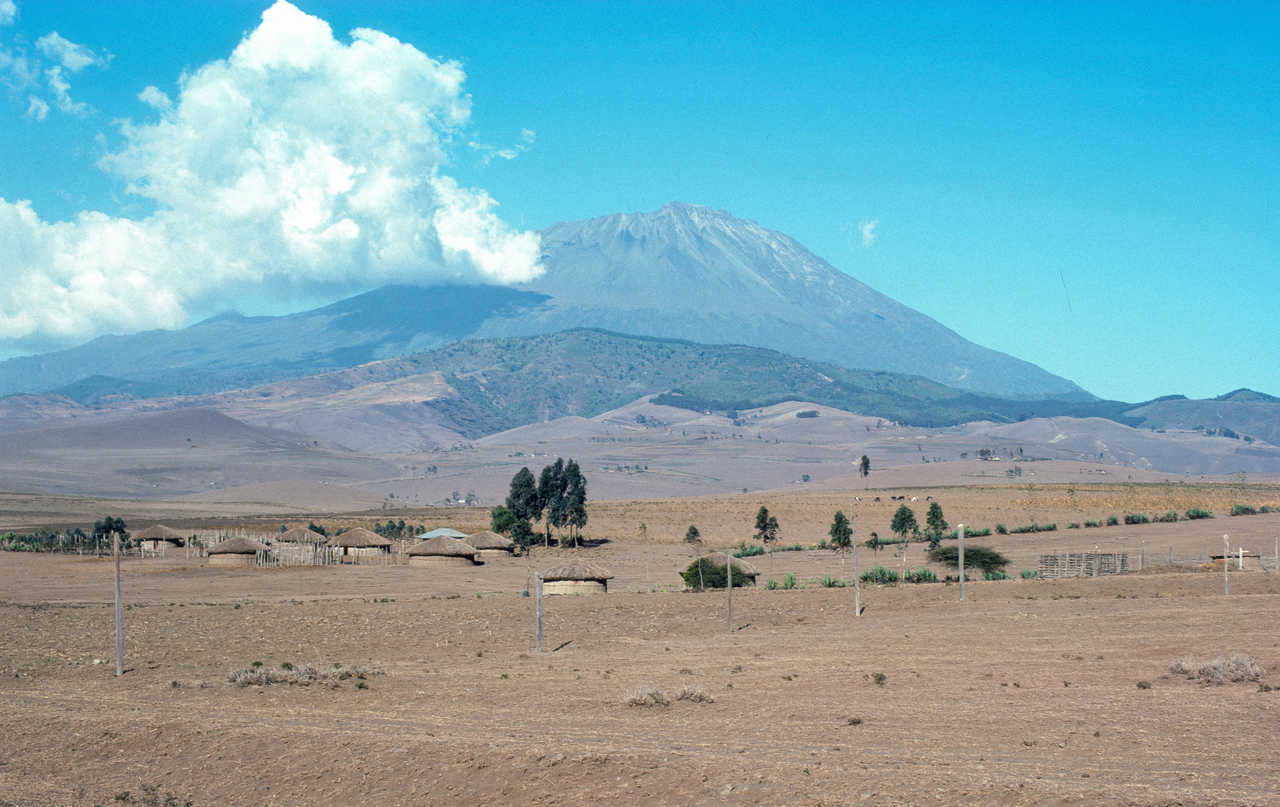 Le mont Meru en Tanzanie