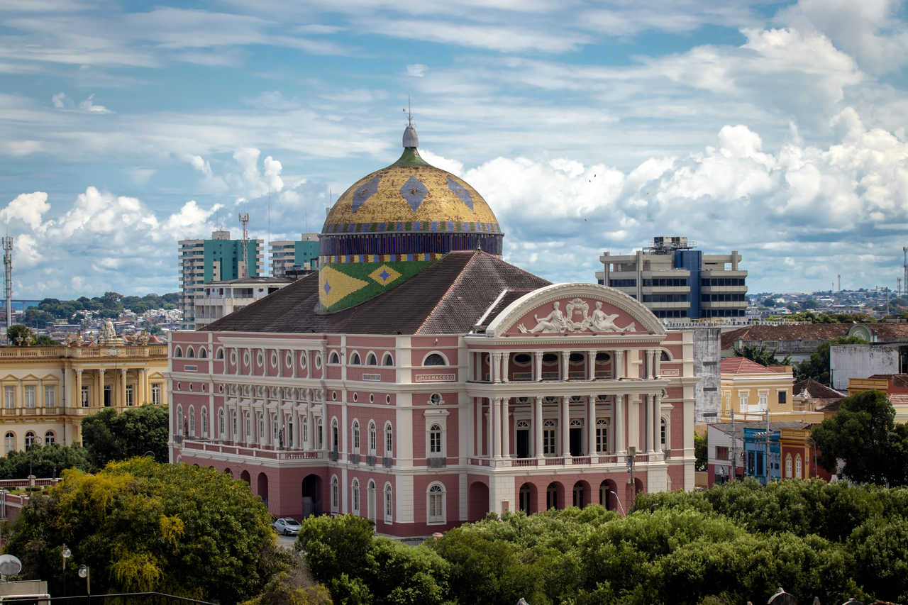 Le Teatro Amazonas, opéra historique de Manaus au Brésil