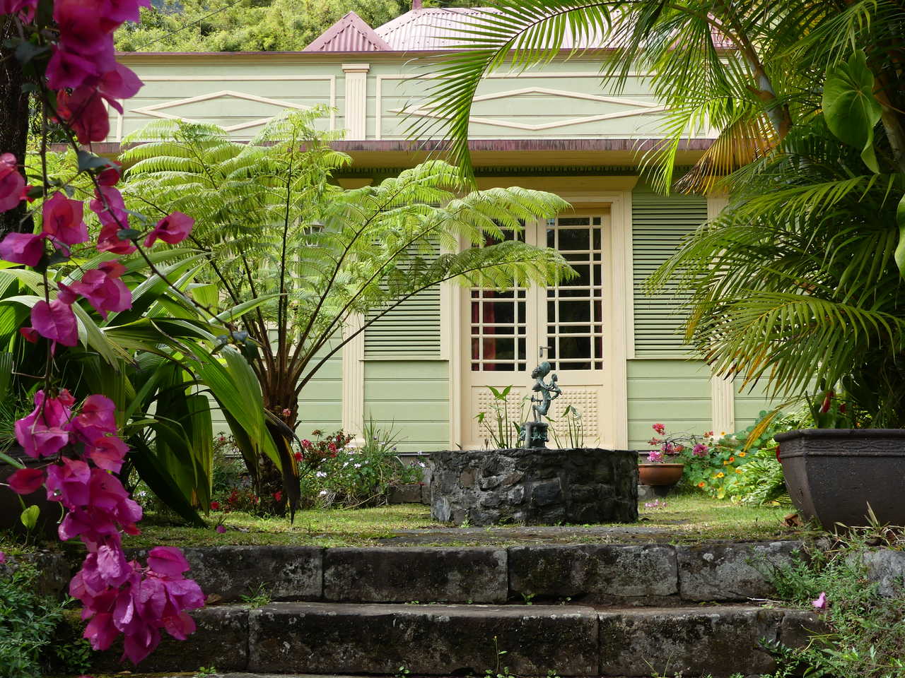 Les magnifiques cases d'Hell-Bourg, la Réunion