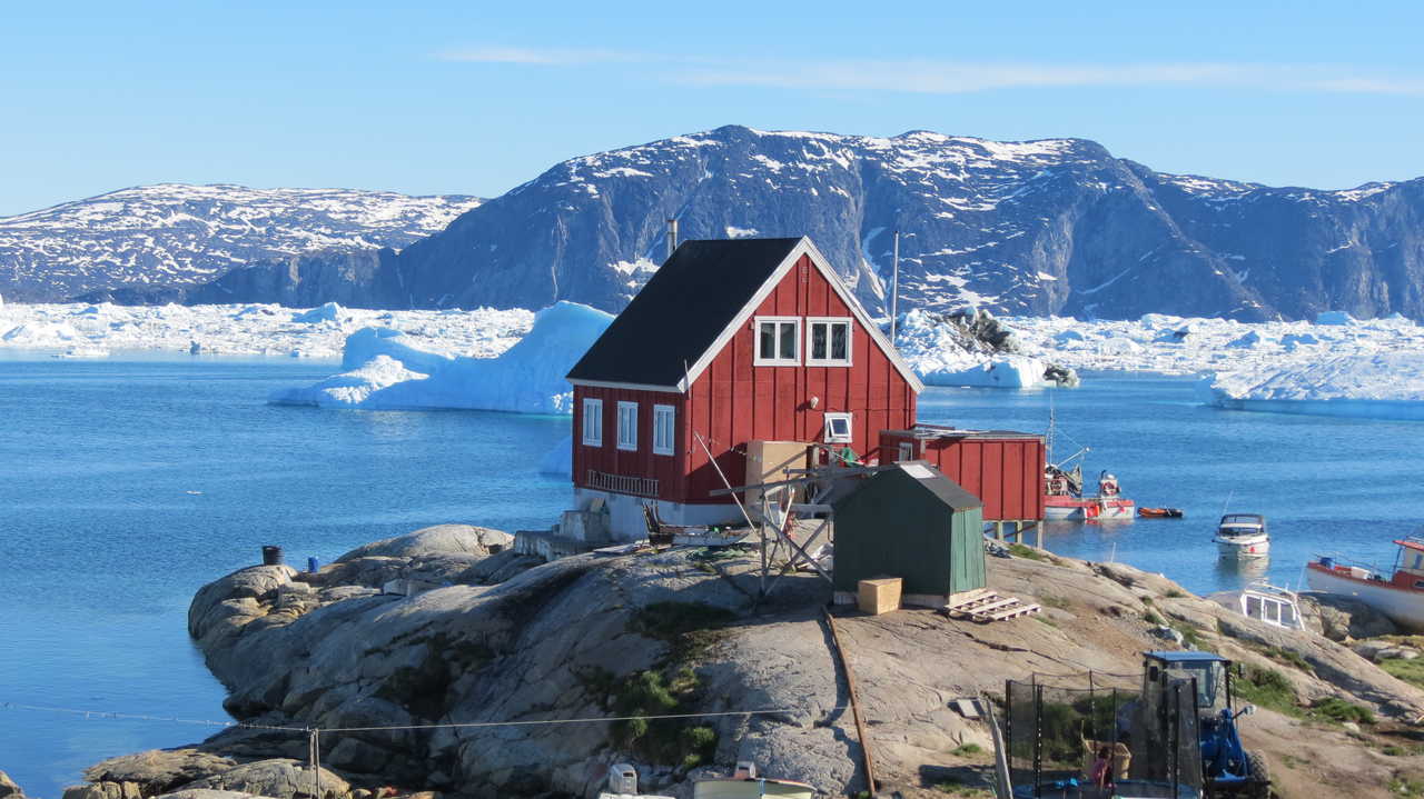 Maison colorée du Groenland