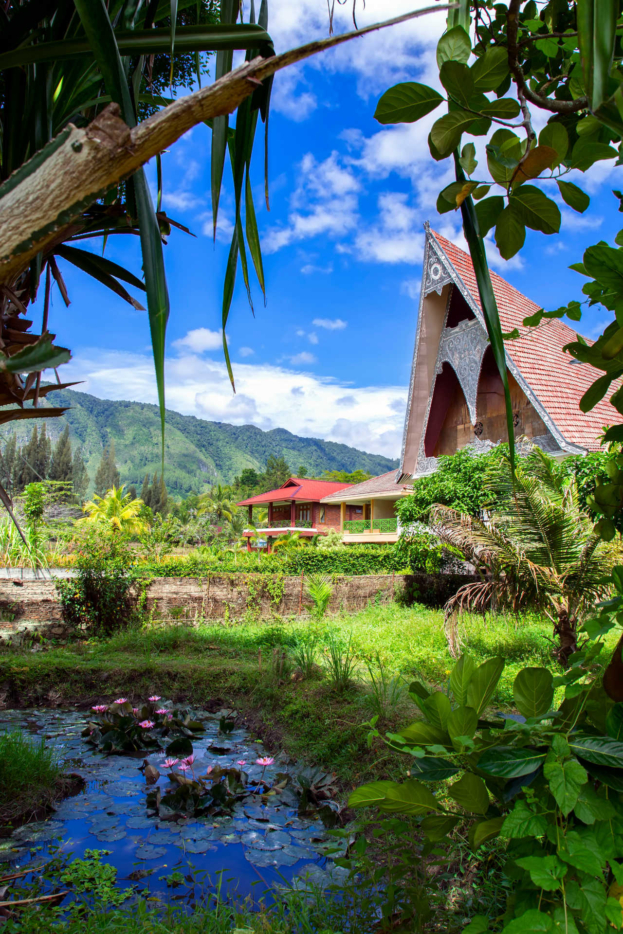 Maison proche du lac Toba en Indonésie