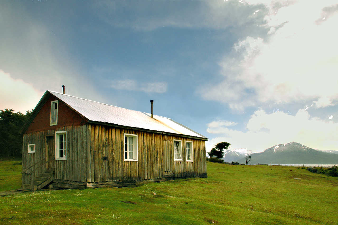 maison typique en Patagonie, Argentine