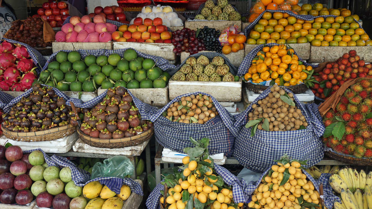 Marché au Cambodge