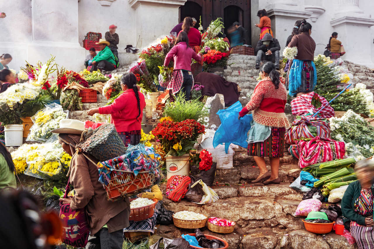 Marché de Chichicastenango au Guatemala