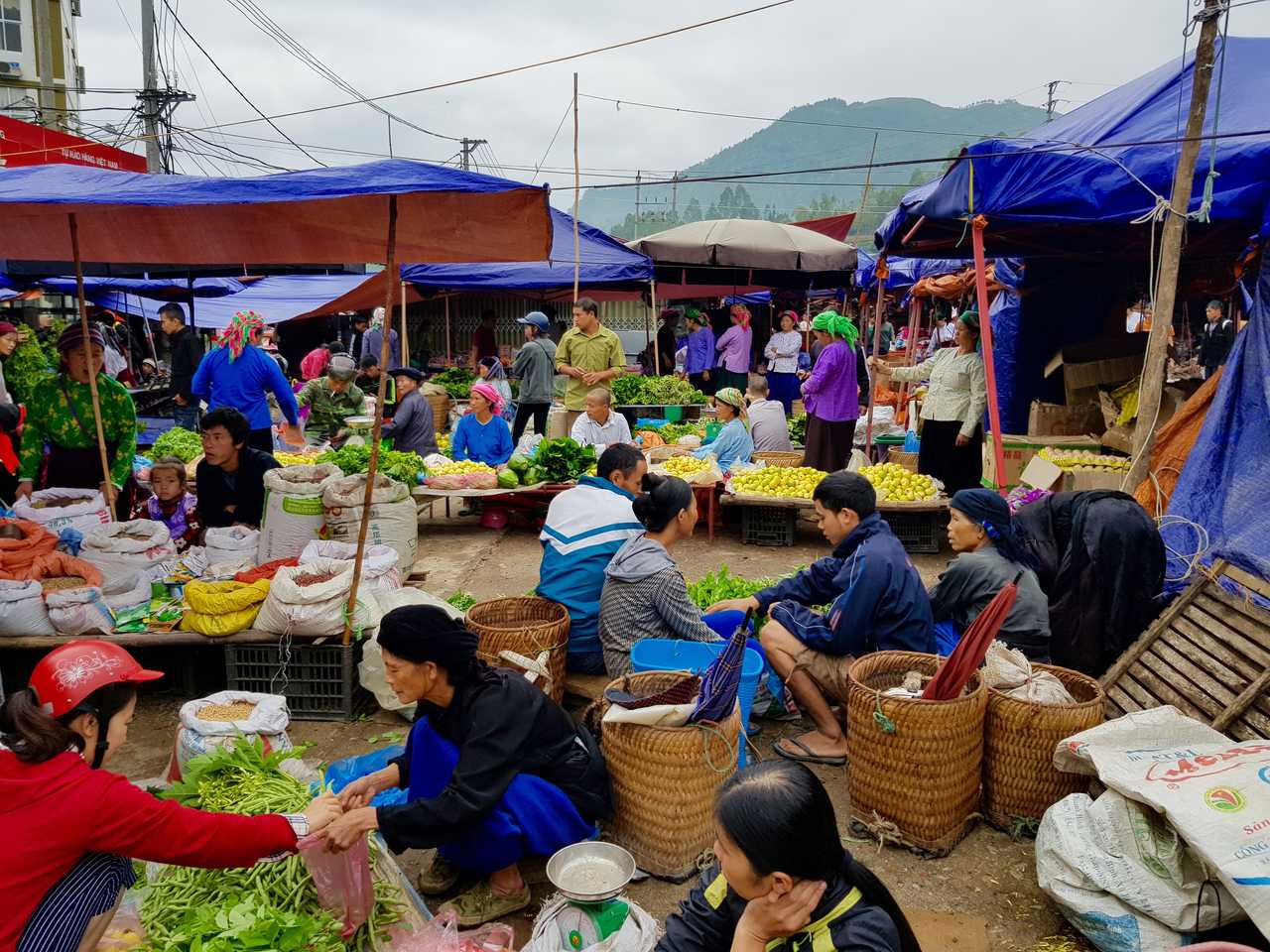Marché du Hoang Su Phi au Vietnam