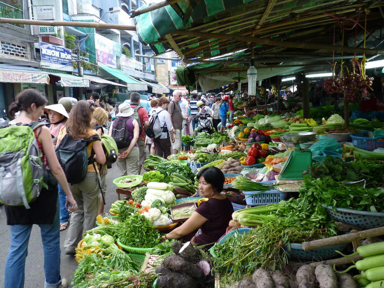 Marché local au Vietnam