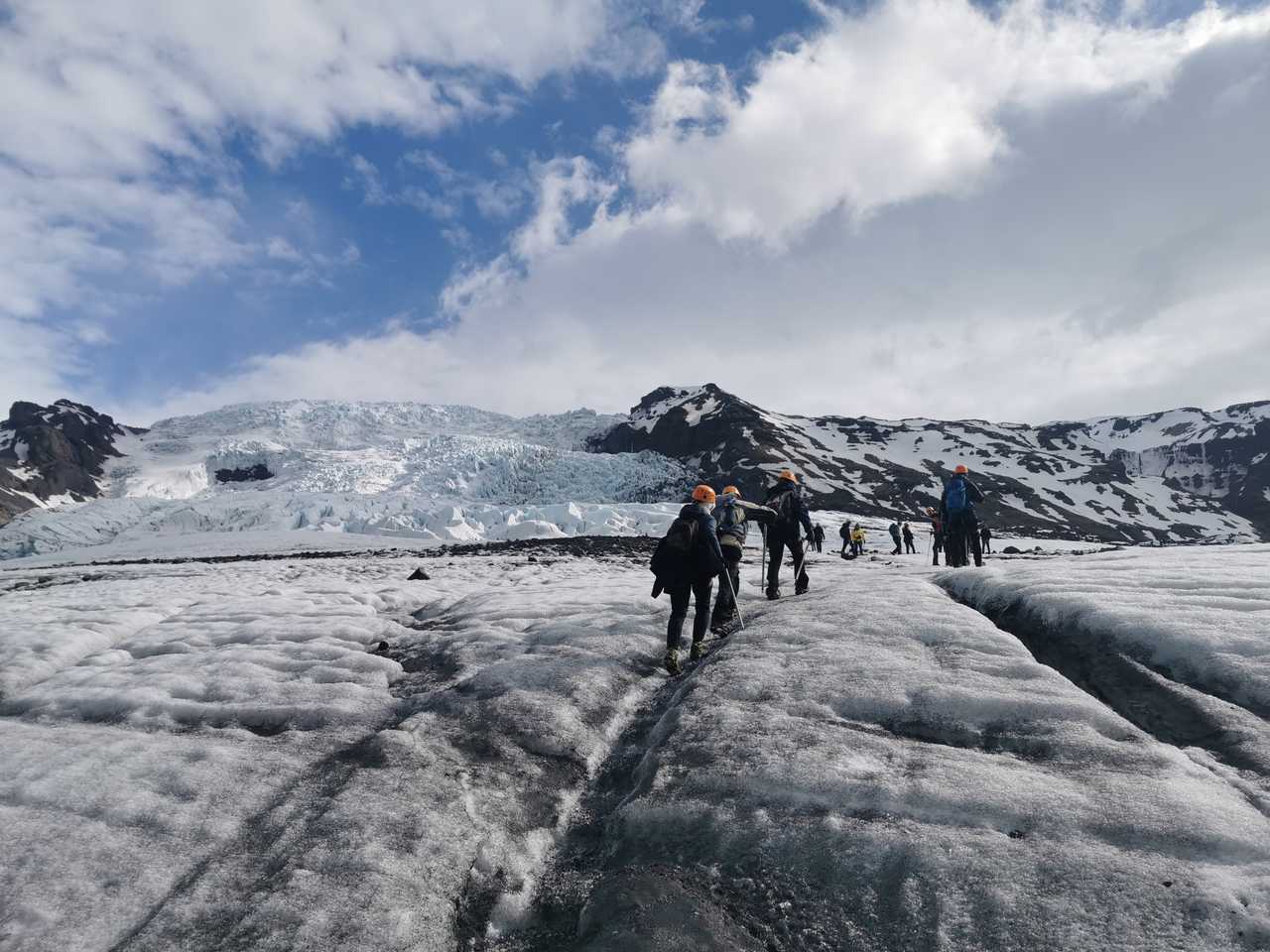 Marche sur glacier en Islande