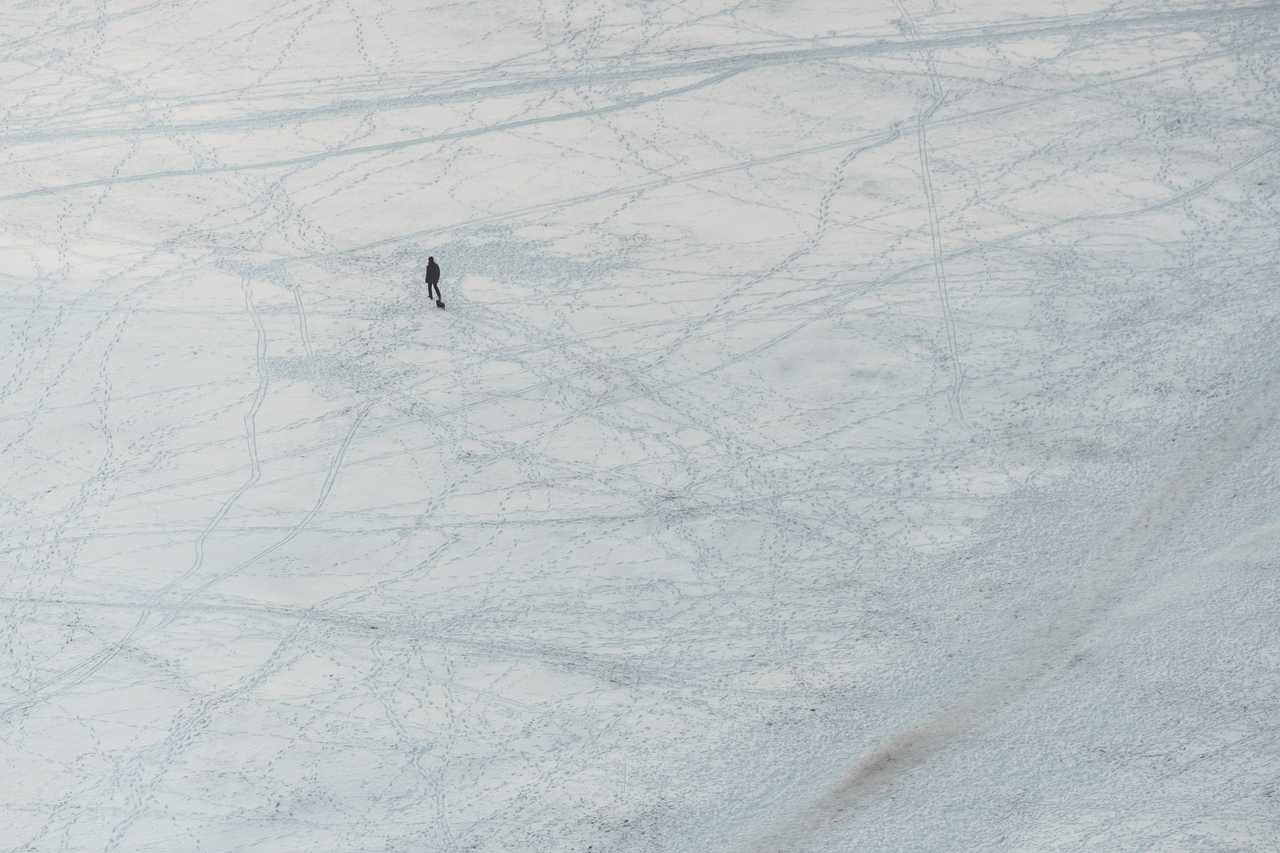 Marche sur la glace de Stockholm