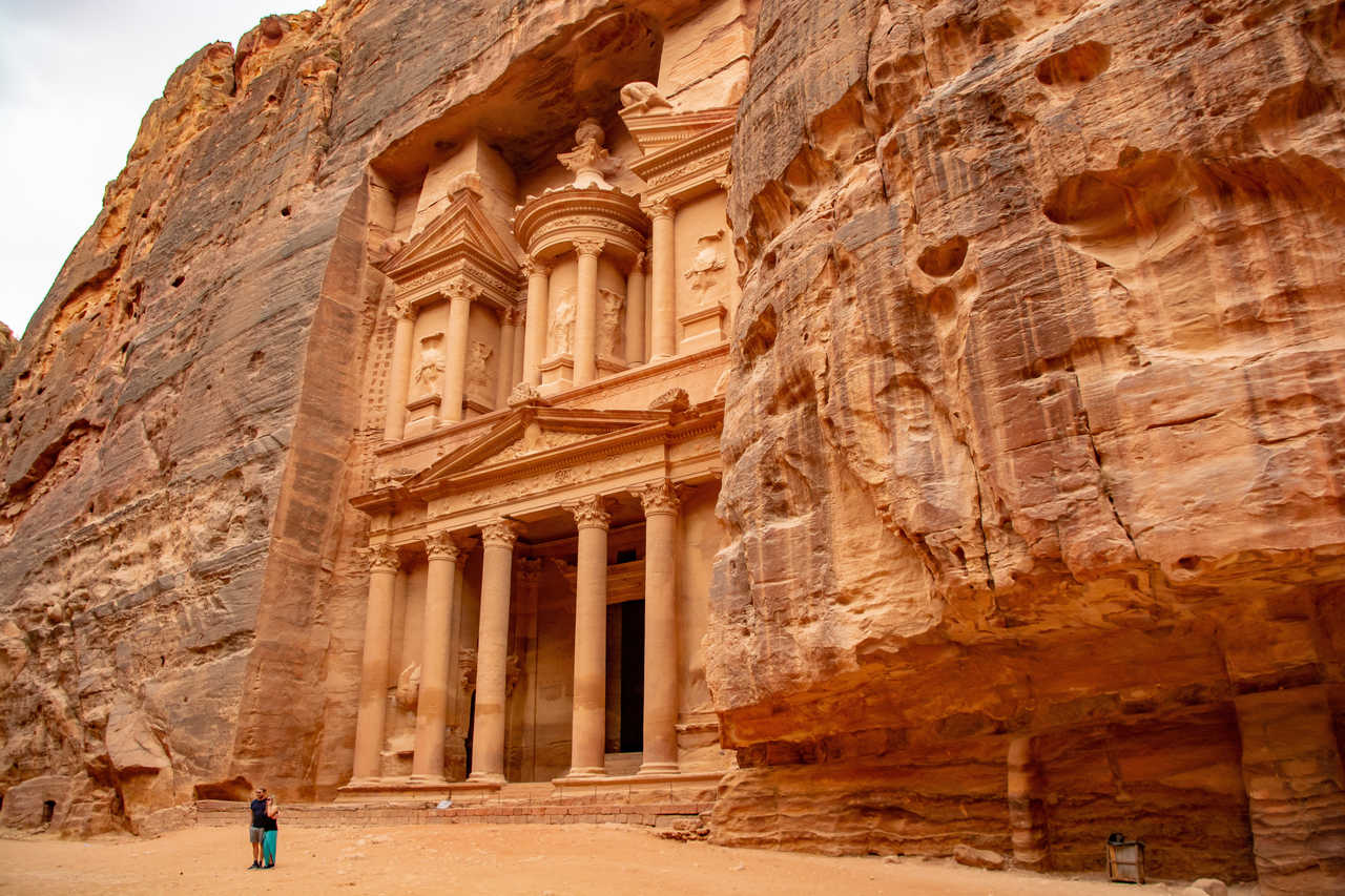 merveille du monde la cité de Petra en Jordanie