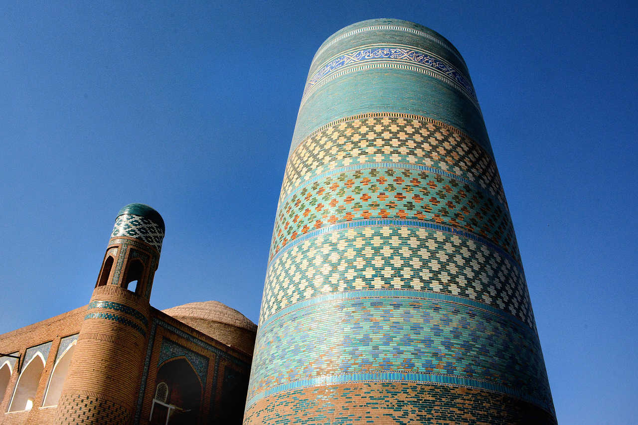 minaret à Khiva