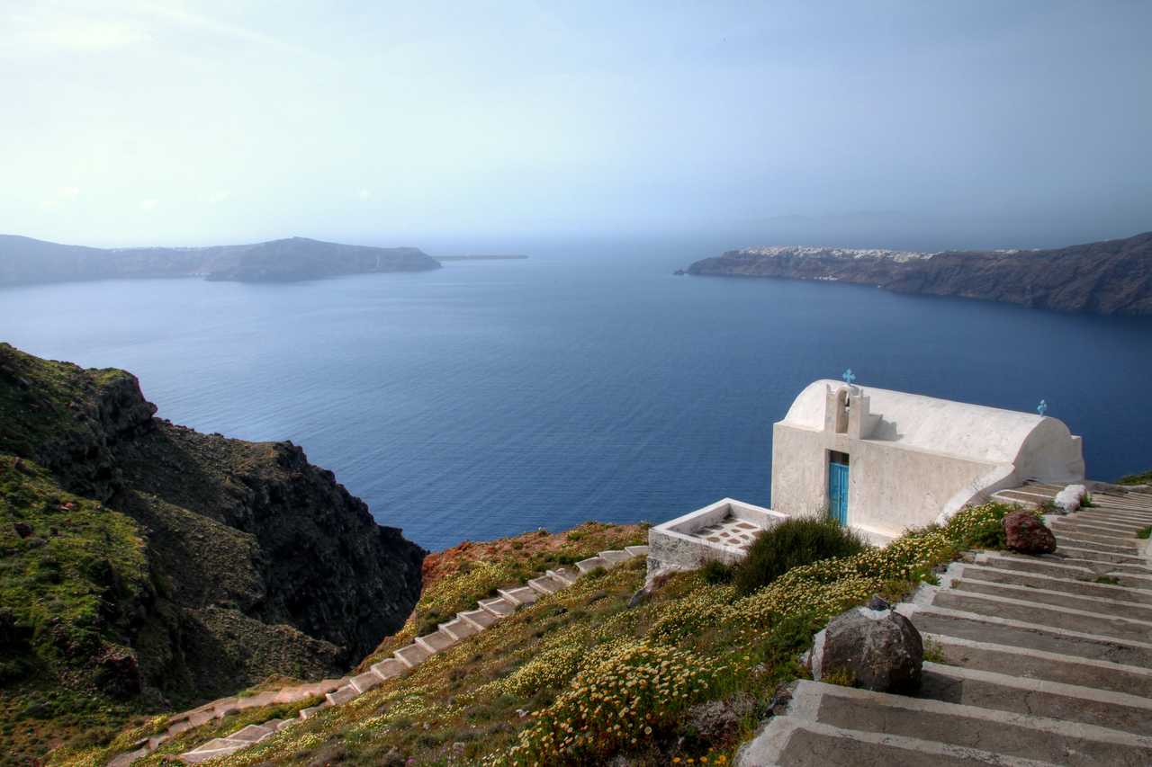 Grèce, Cyclades, Amorgos, monastère d'Agios Ioannis