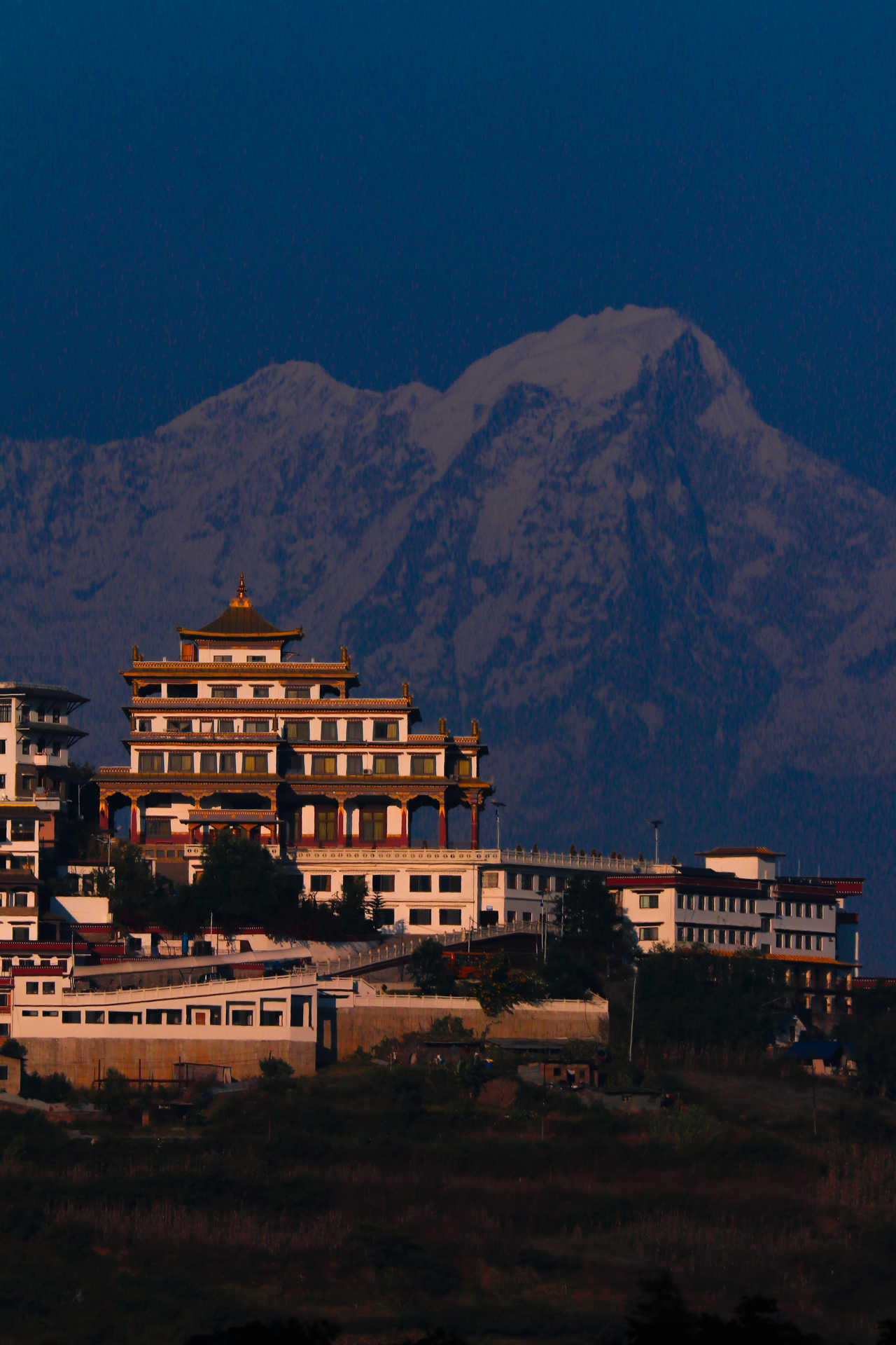 Monastère sur les hauteurs de Katmandou au Népal