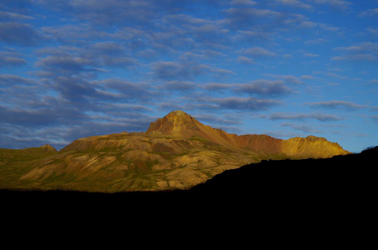 Photo du mont Burfell en Islande