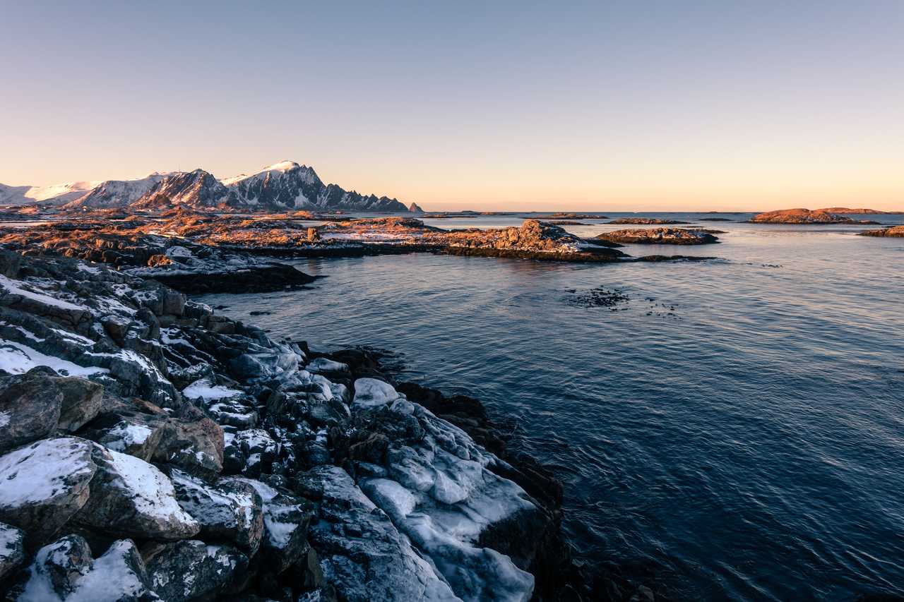 Norvège du Nord l'hiver