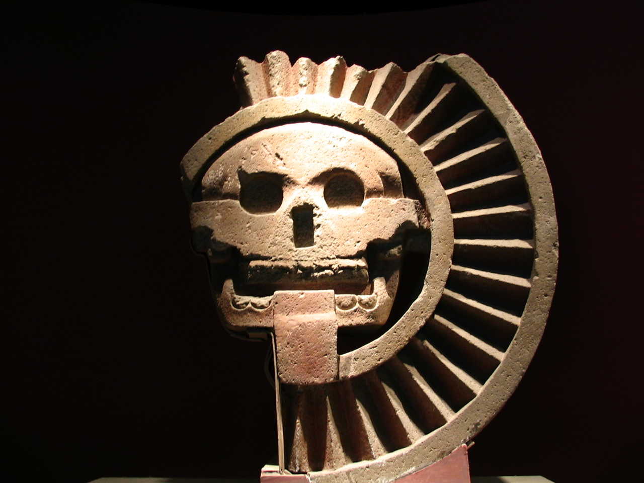Œuvre d'art Disk of Mictlāntēcutli du musée de Mexico au Mexique
