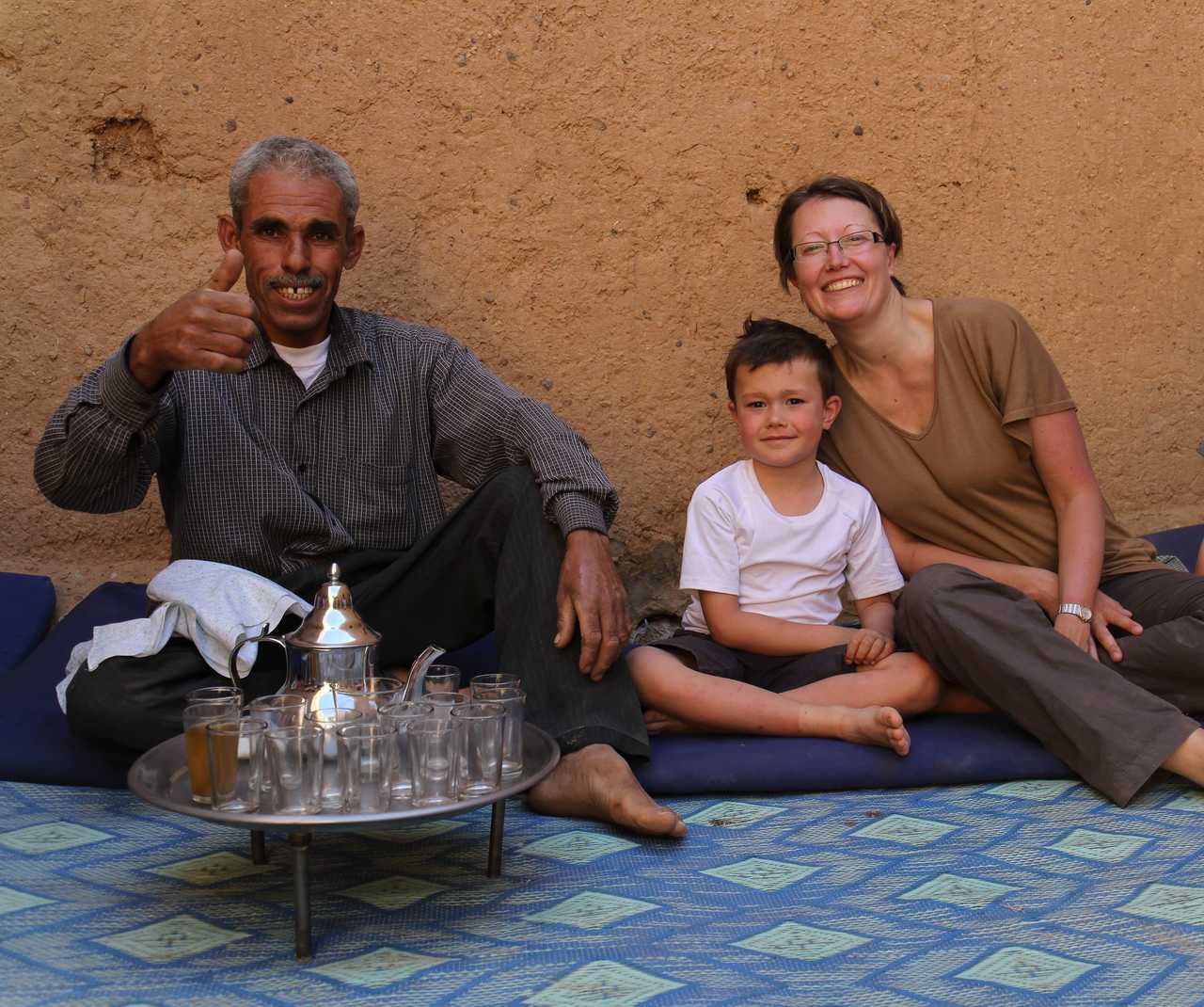Pause thé chez l'habitant, Maroc