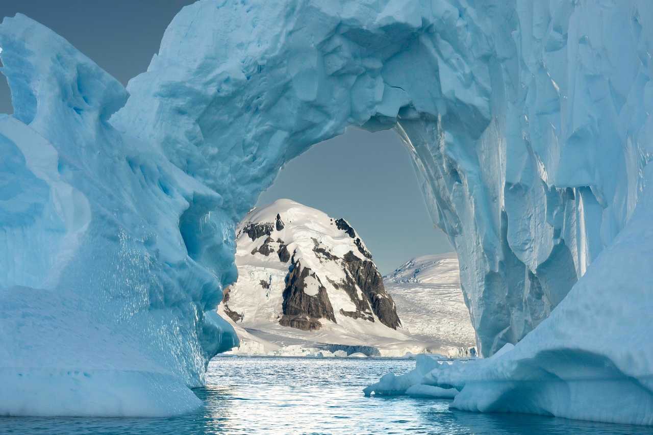 Paysage Antarctique depuis le voilier Tanana
