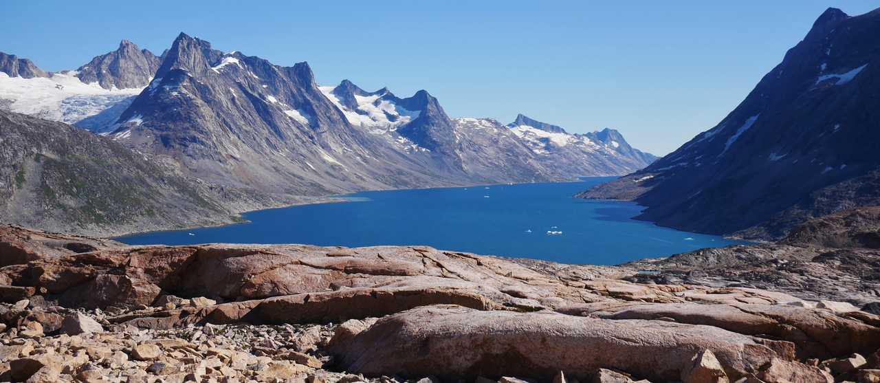 Paysage arctique du Groenland