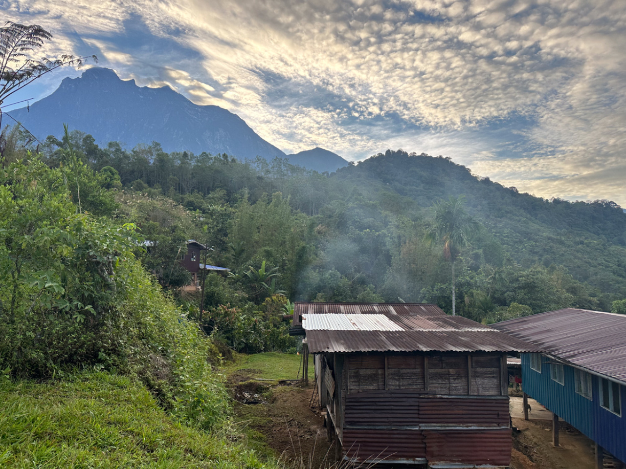 Paysage de Malaisie depuis un village