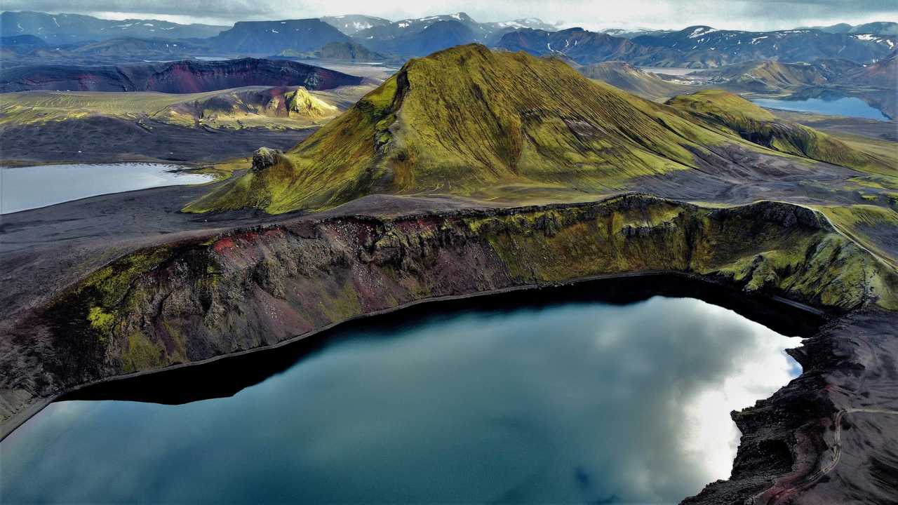 Paysage de montagnes en Islande
