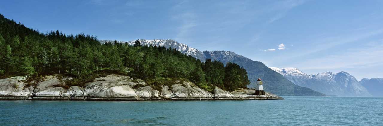 Paysage de Norvège du sud l'été