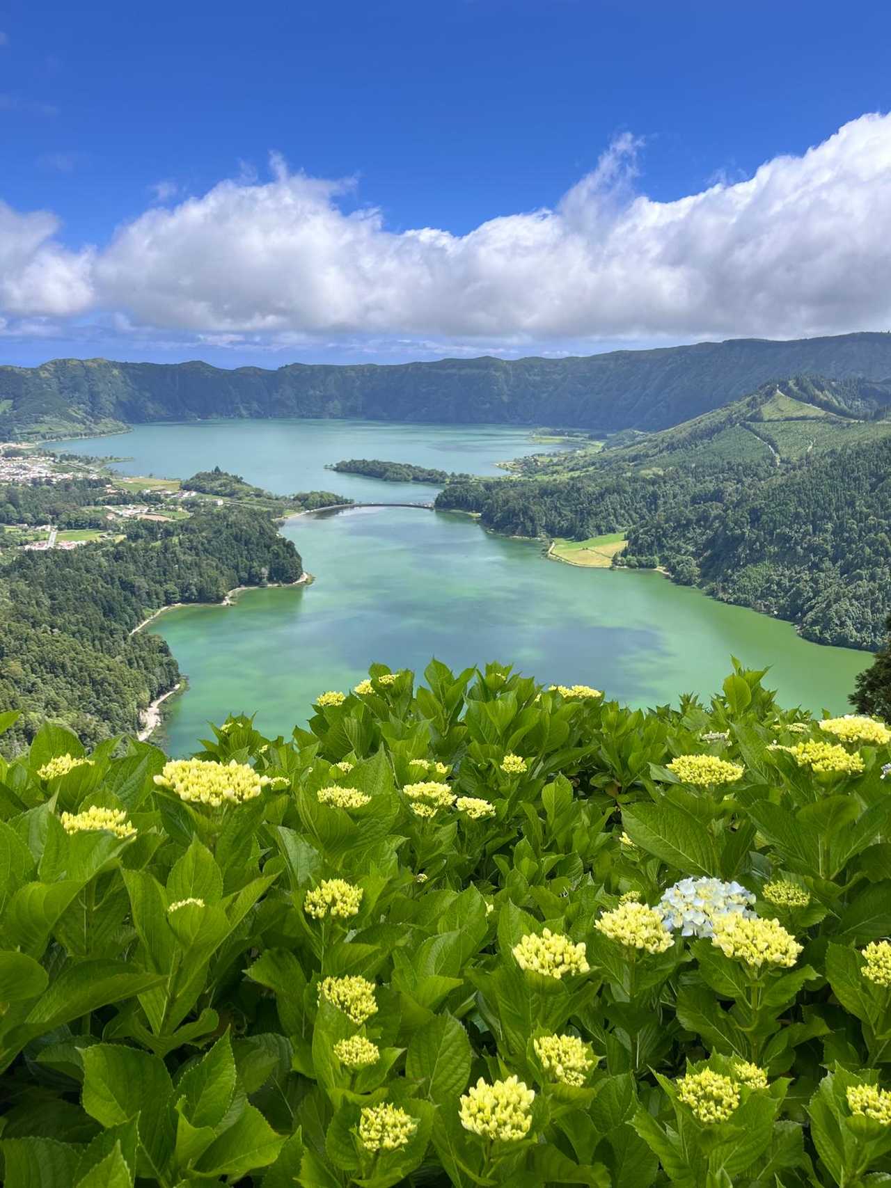 Paysage de Sete Cidades aux Açores