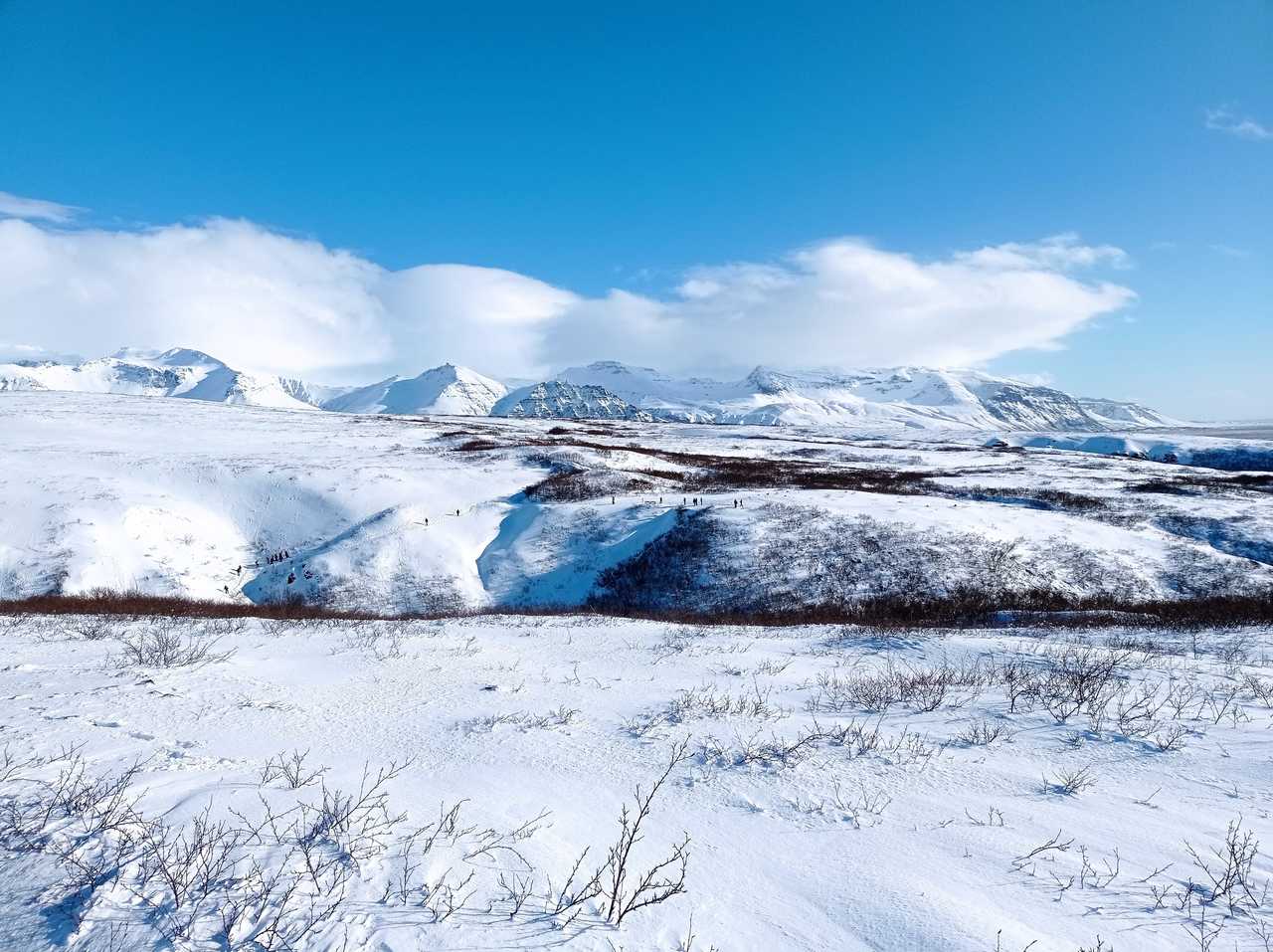 Paysage d'Islande du Sud l'hiver