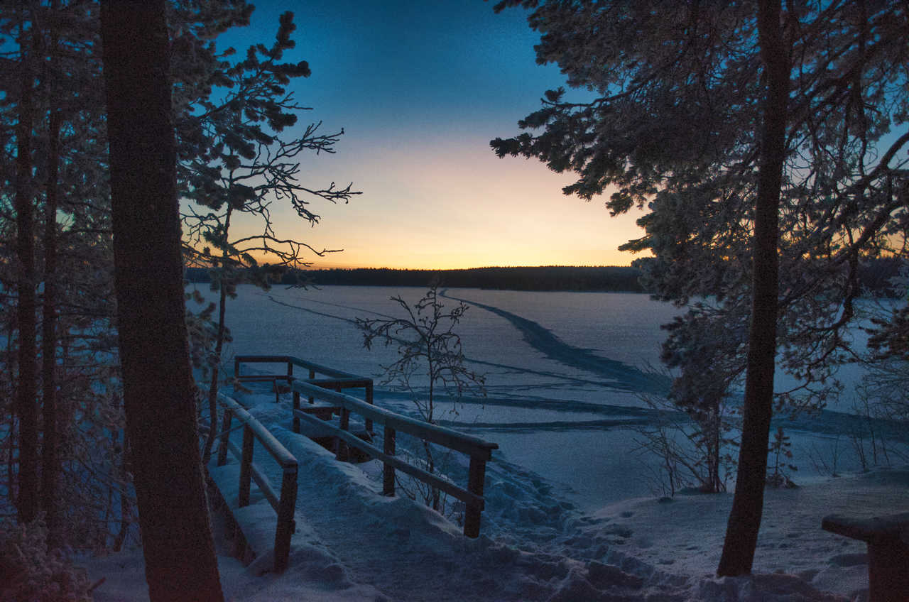 Paysage hiver à Hossa