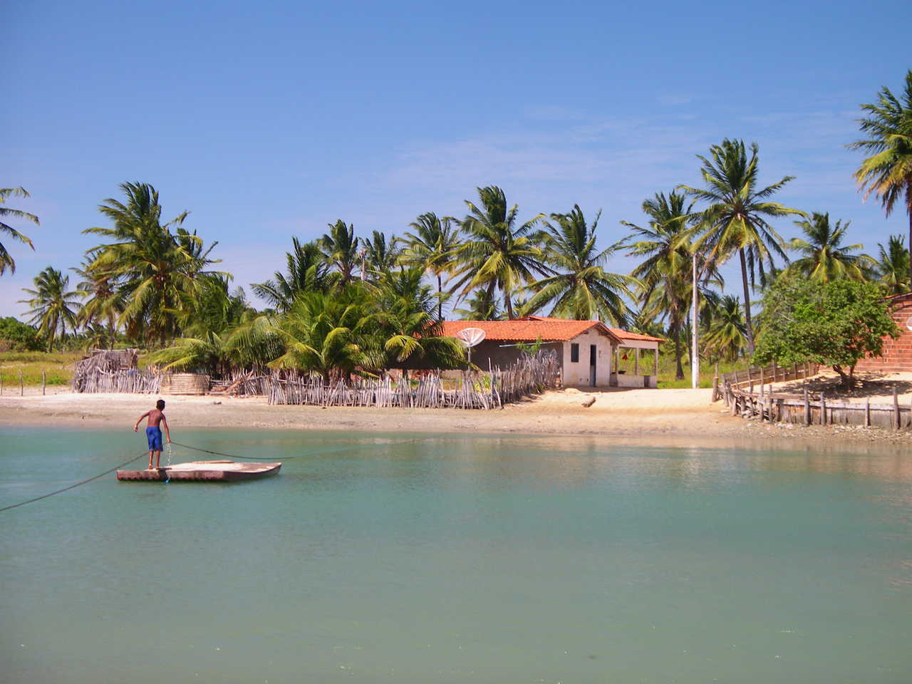 Paysage paisible du Nordeste brésilien
