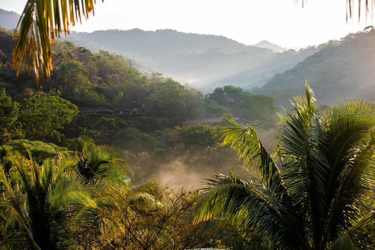 Paysage tropical au Costa Rica
