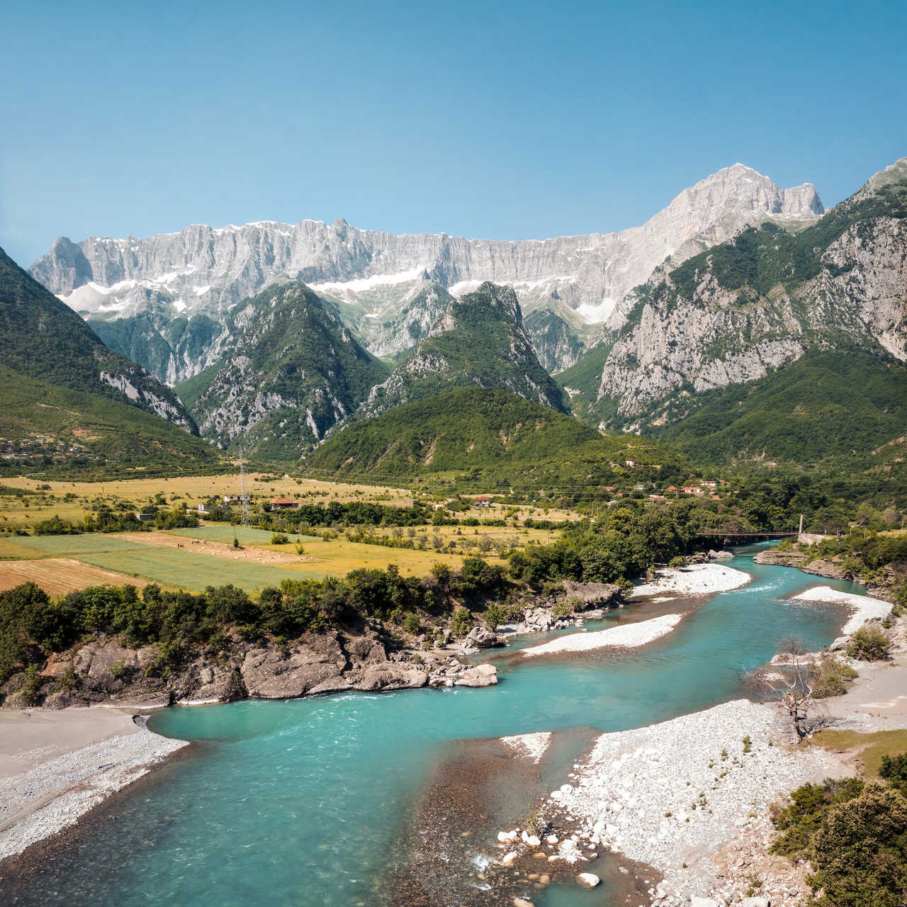 Paysages de Permet en Albanie du Sud