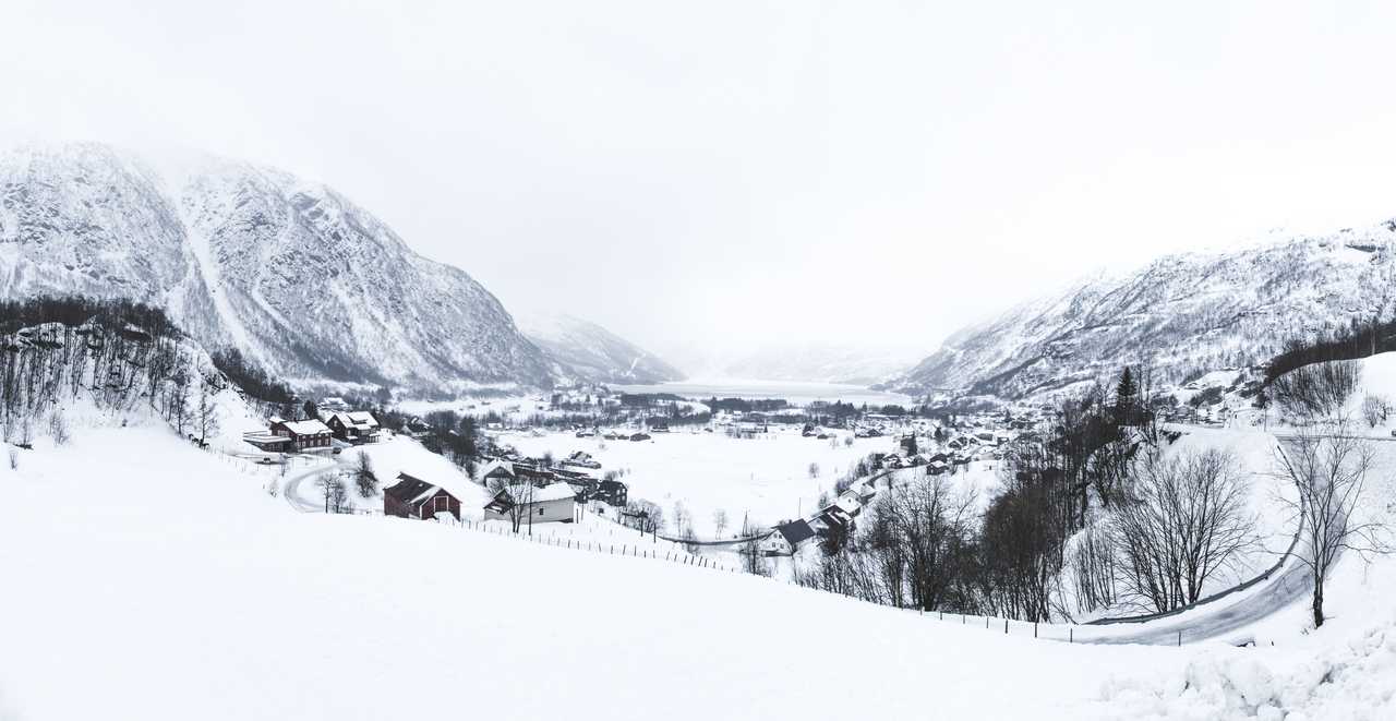 Paysages hivernal de Norvège