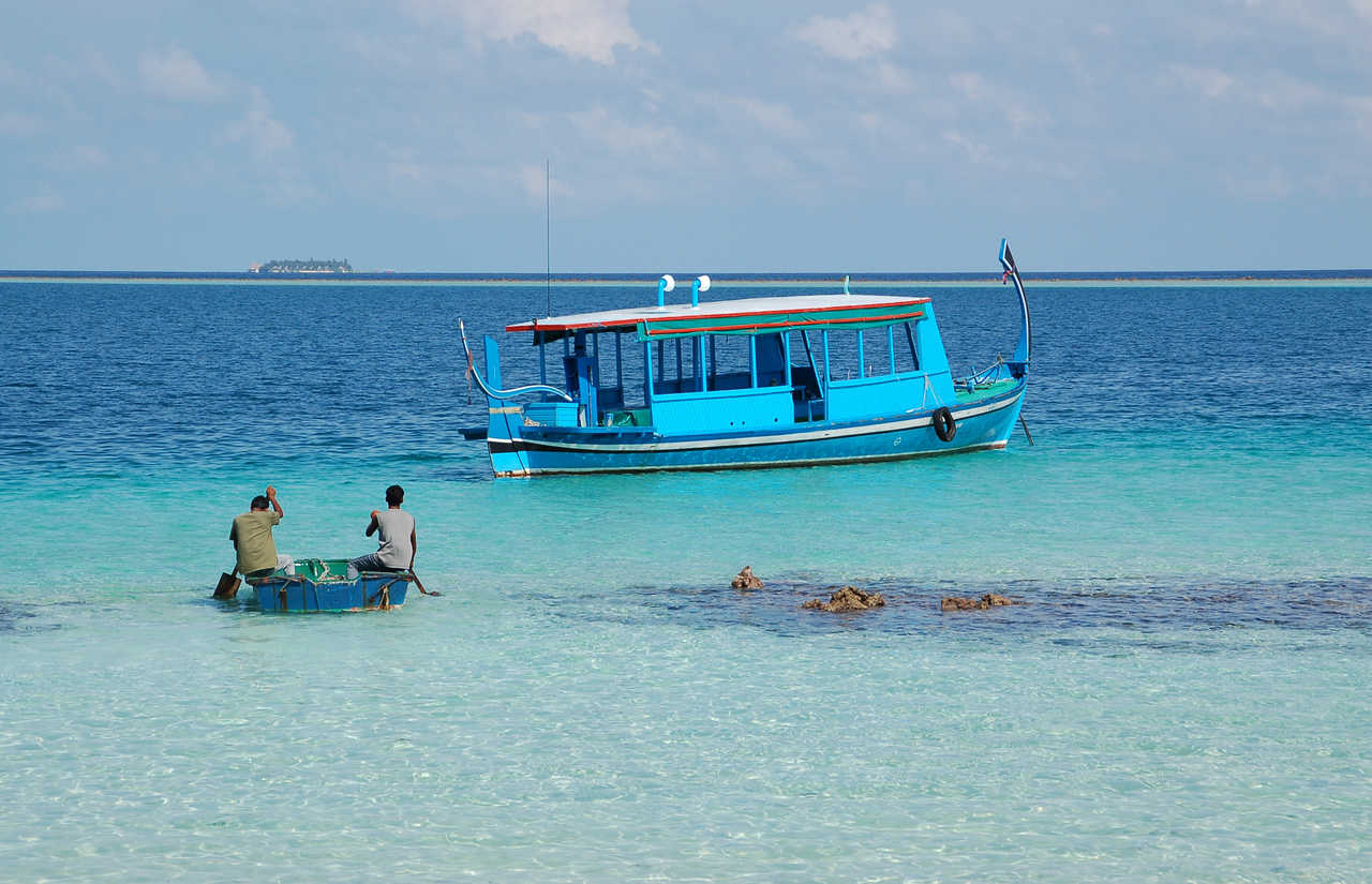 Pêcheurs aux Maldives