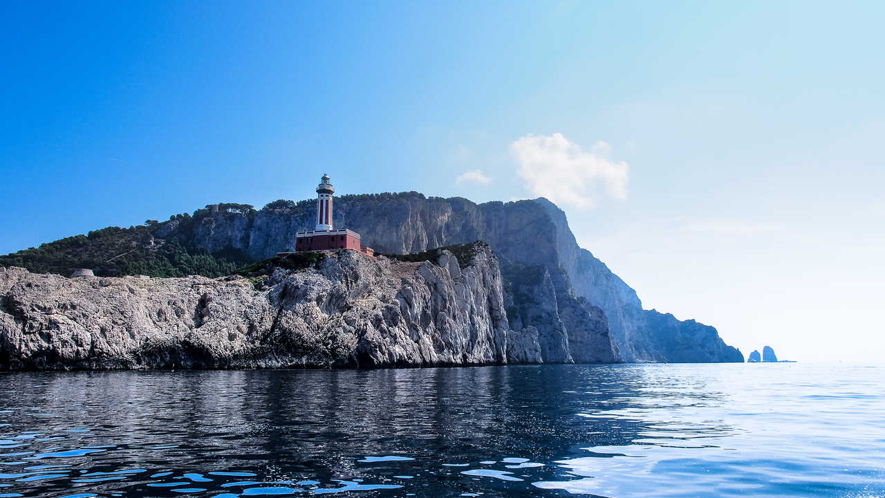 Phare de Capri, Côte Amalfitaine en Italie