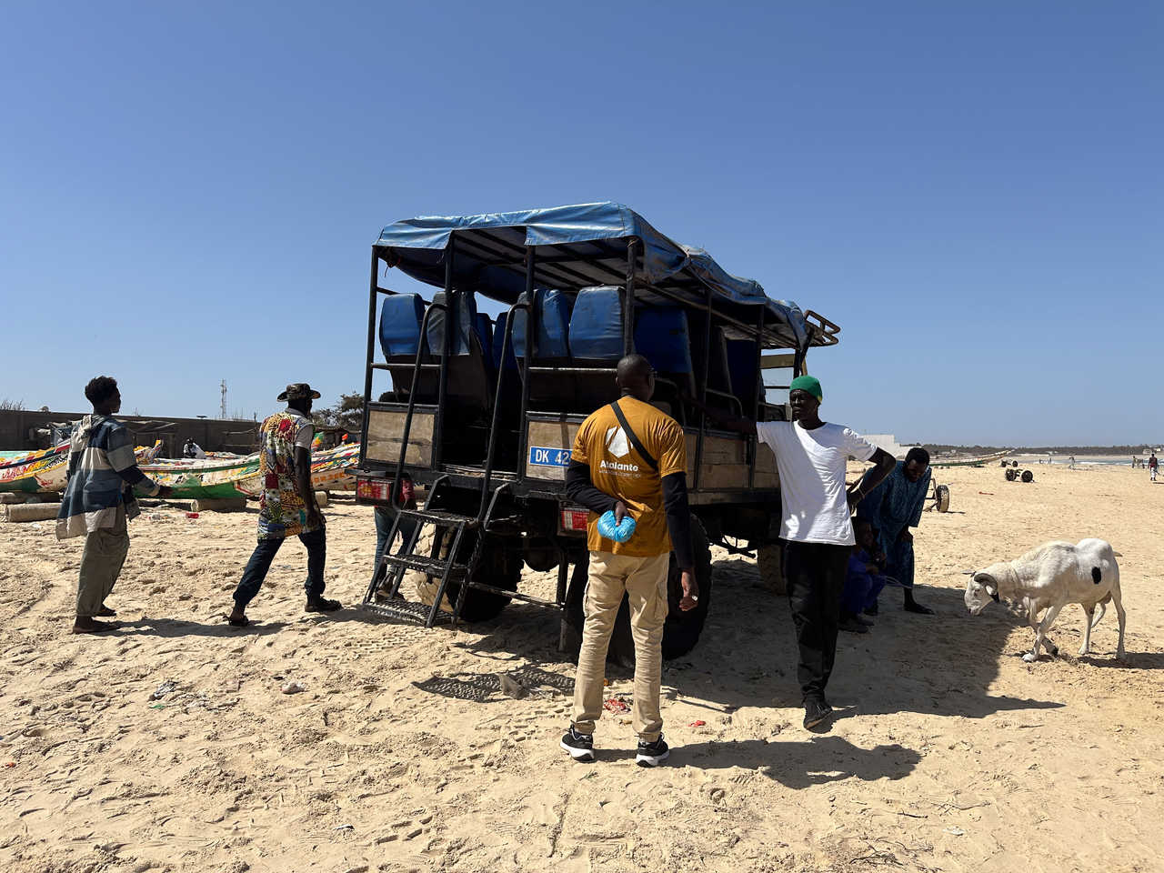 Pick up plage Kayar au Sénégal
