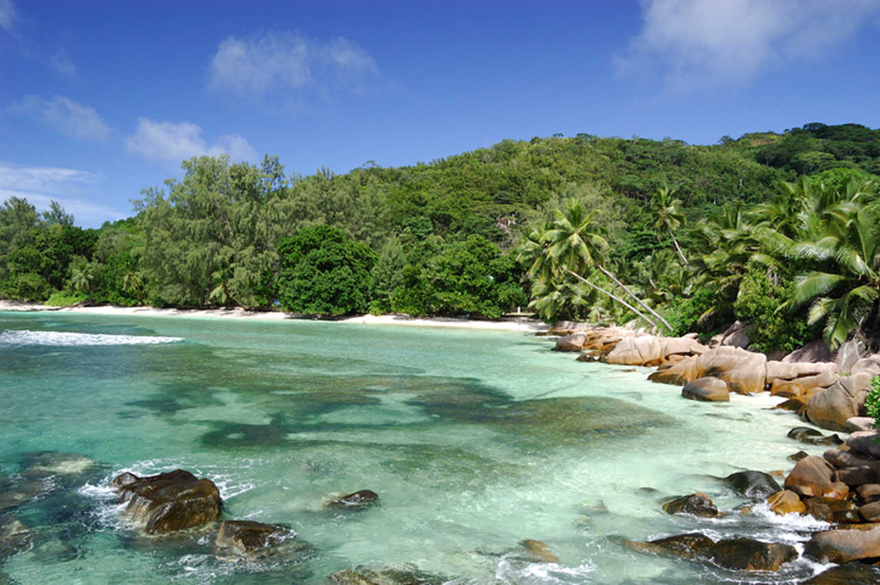 Plage Anse Source d'Argent aux Seychelles