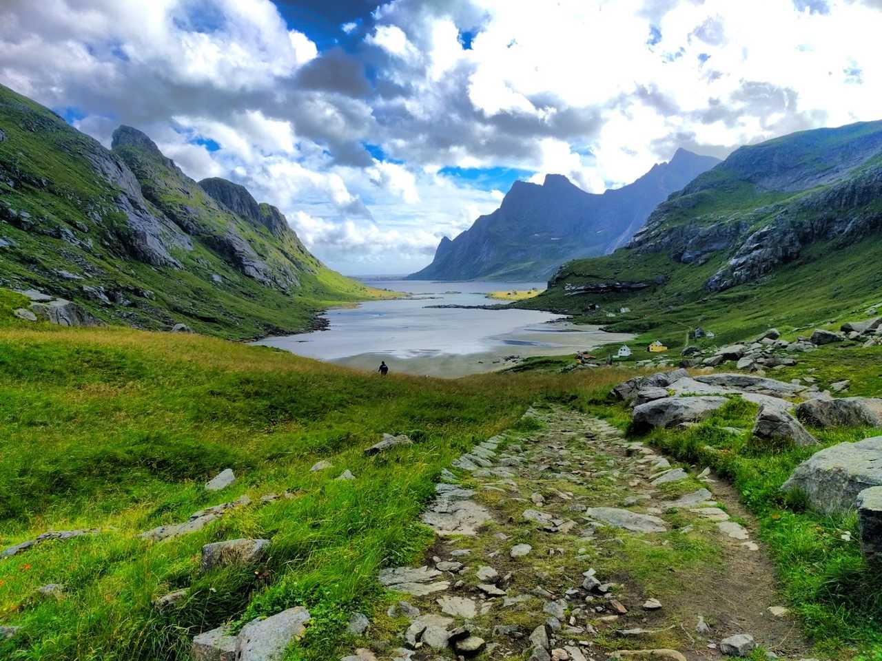 Plage de Bunes dans les îles lofoten