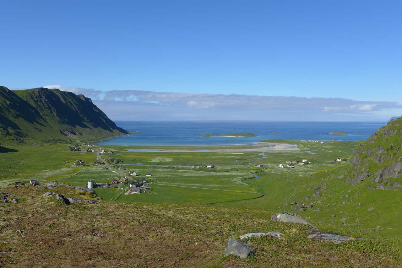 Plage de Fredvang aux Lofoten