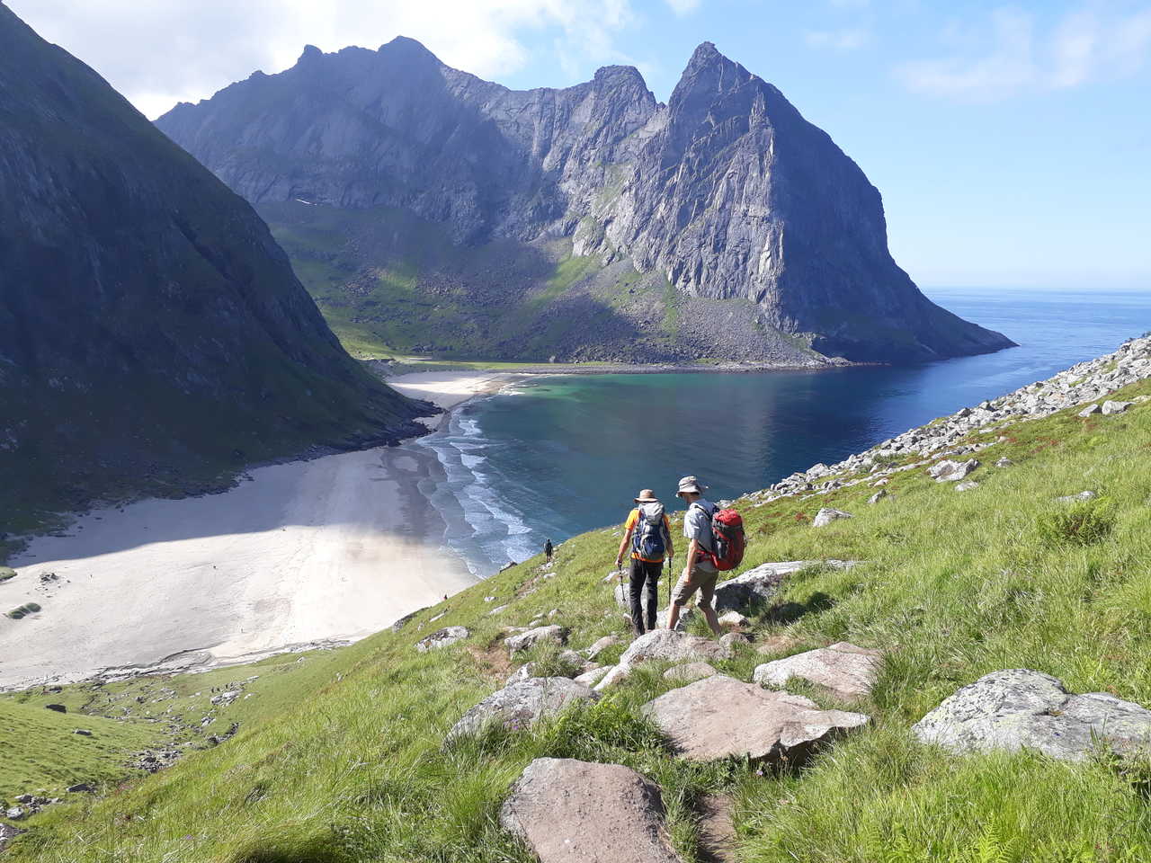 Plage de Kvalvika Norvège