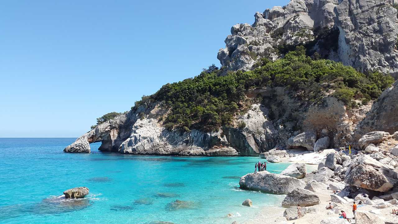 Plage la Cala Goloritze, Sardaigne en Italie