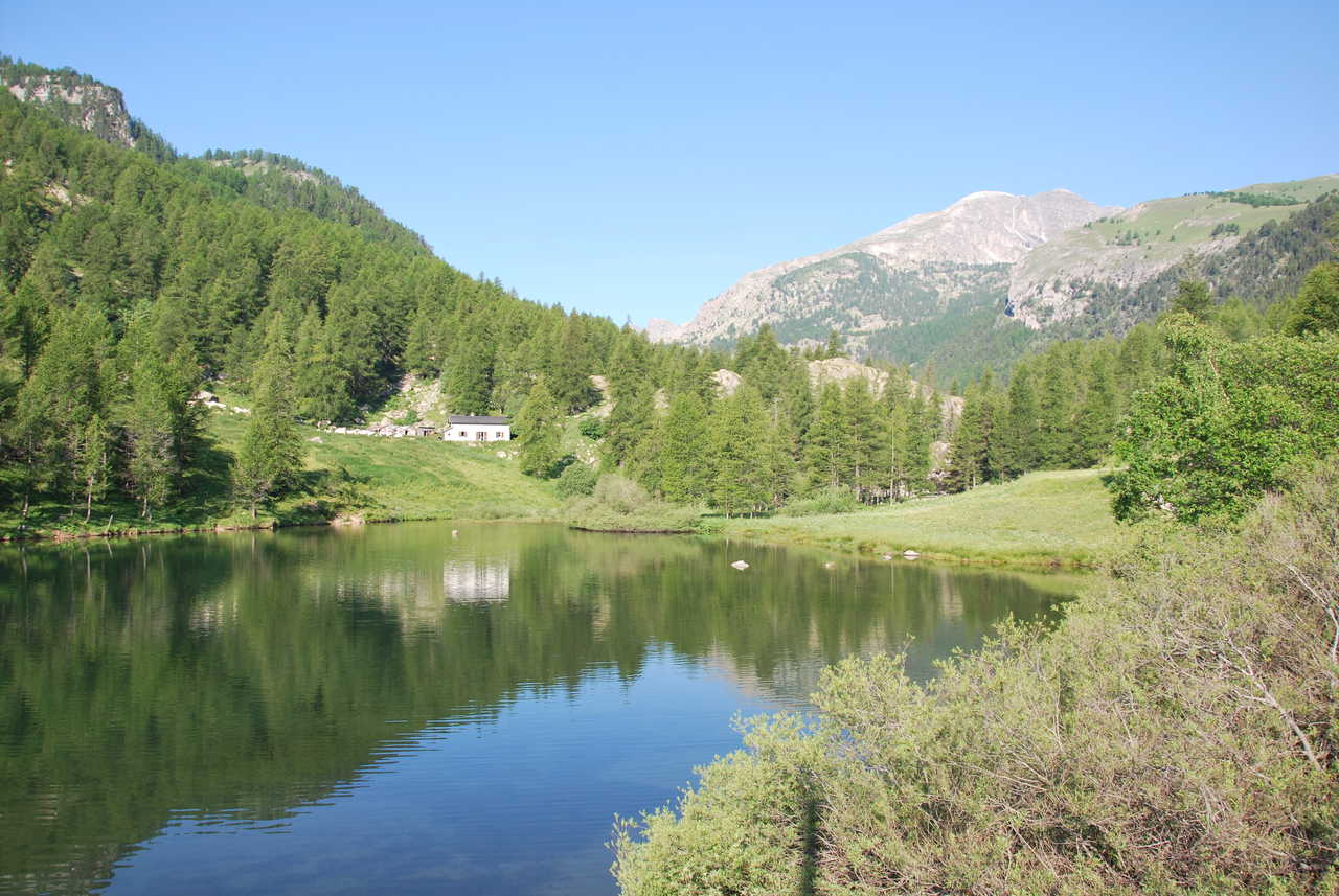 point d'eau à Mercantour dans les Alpes du Sud en France