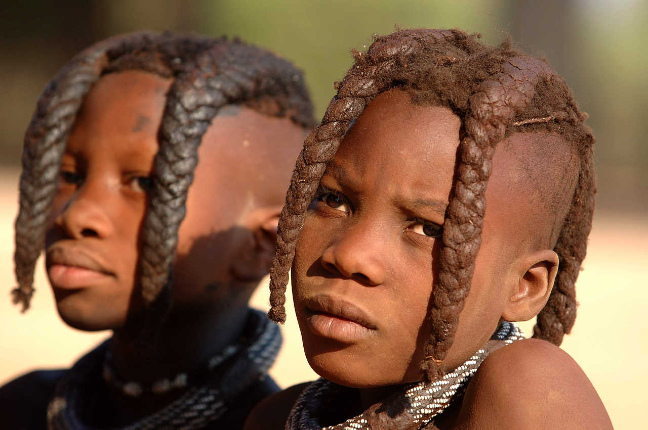 Portait d'un enfant Himba