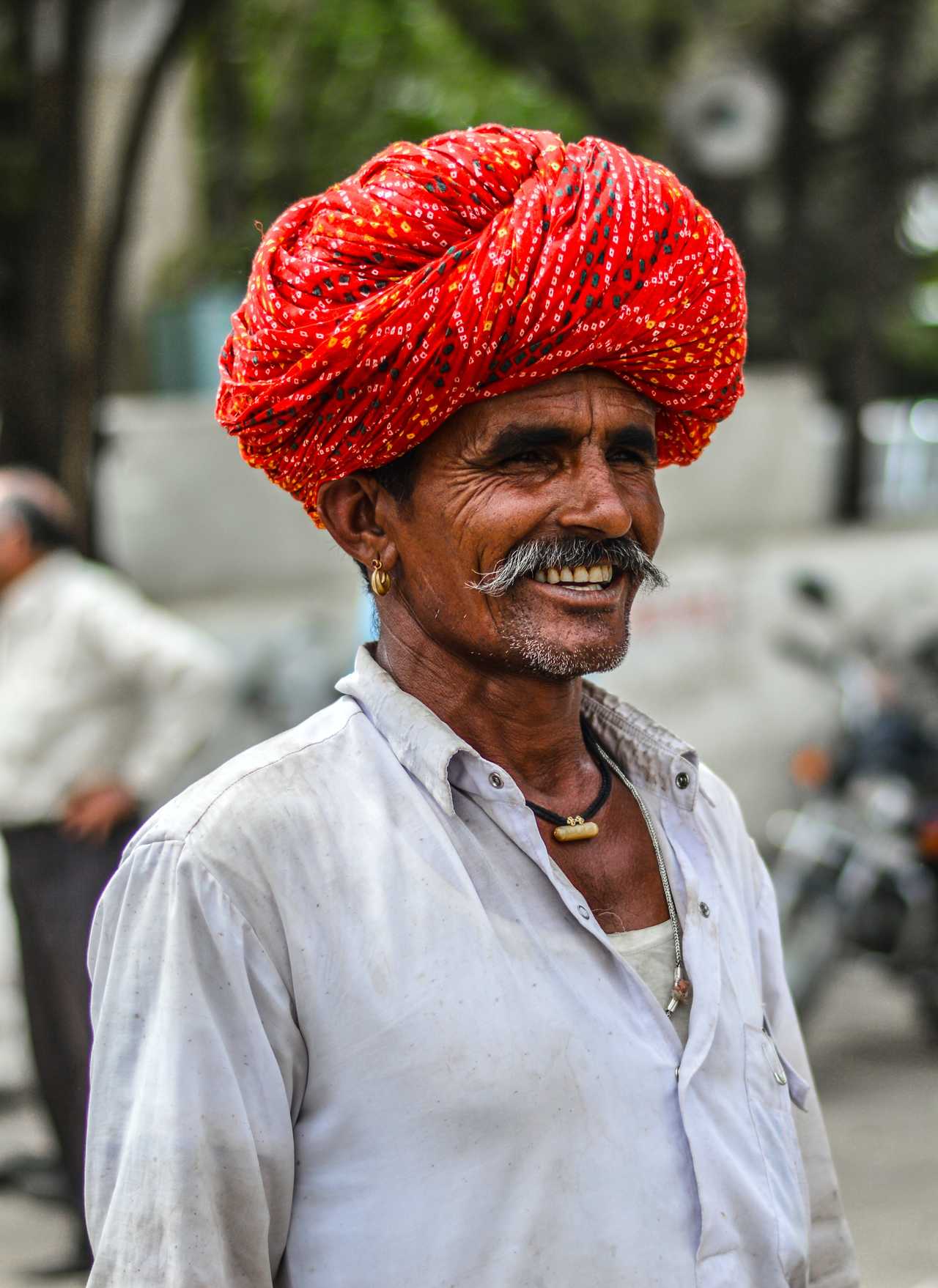 Portrait d'un homme au Rajasthan