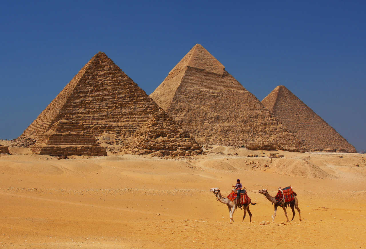 Pyramides de Gizeh en Egypte